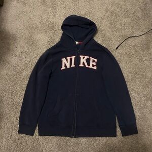 Nike Kids Navy Blue Hoodie Jacket